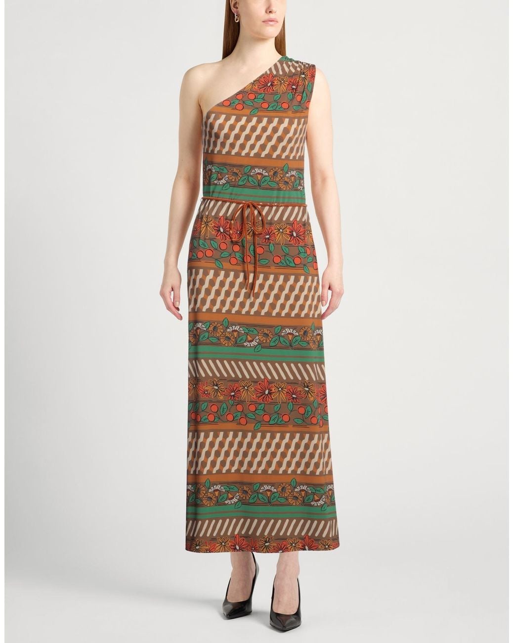 Siyu Natural Maxi Dress Polyamide, Elastane