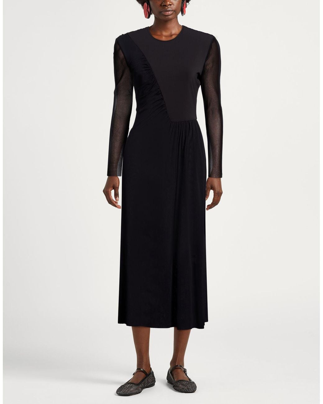 MEIMEIJ Black Midi Dresses