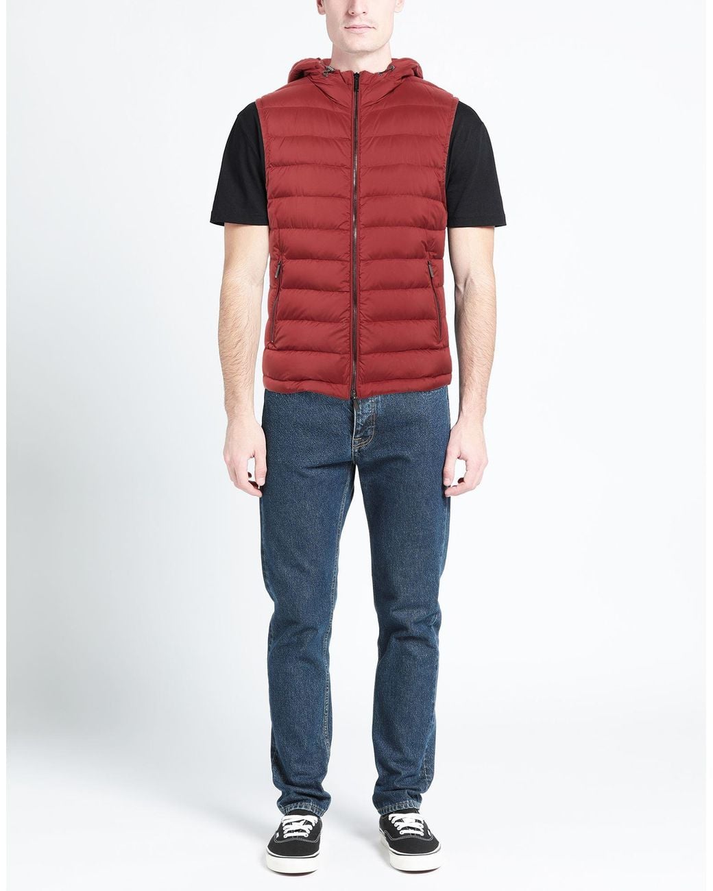 Moorer Red Gilet for men