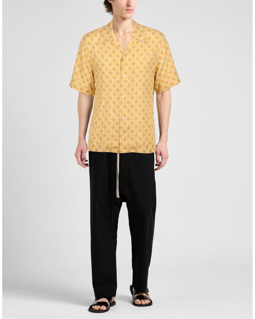Amiri Yellow Shirt Viscose for men