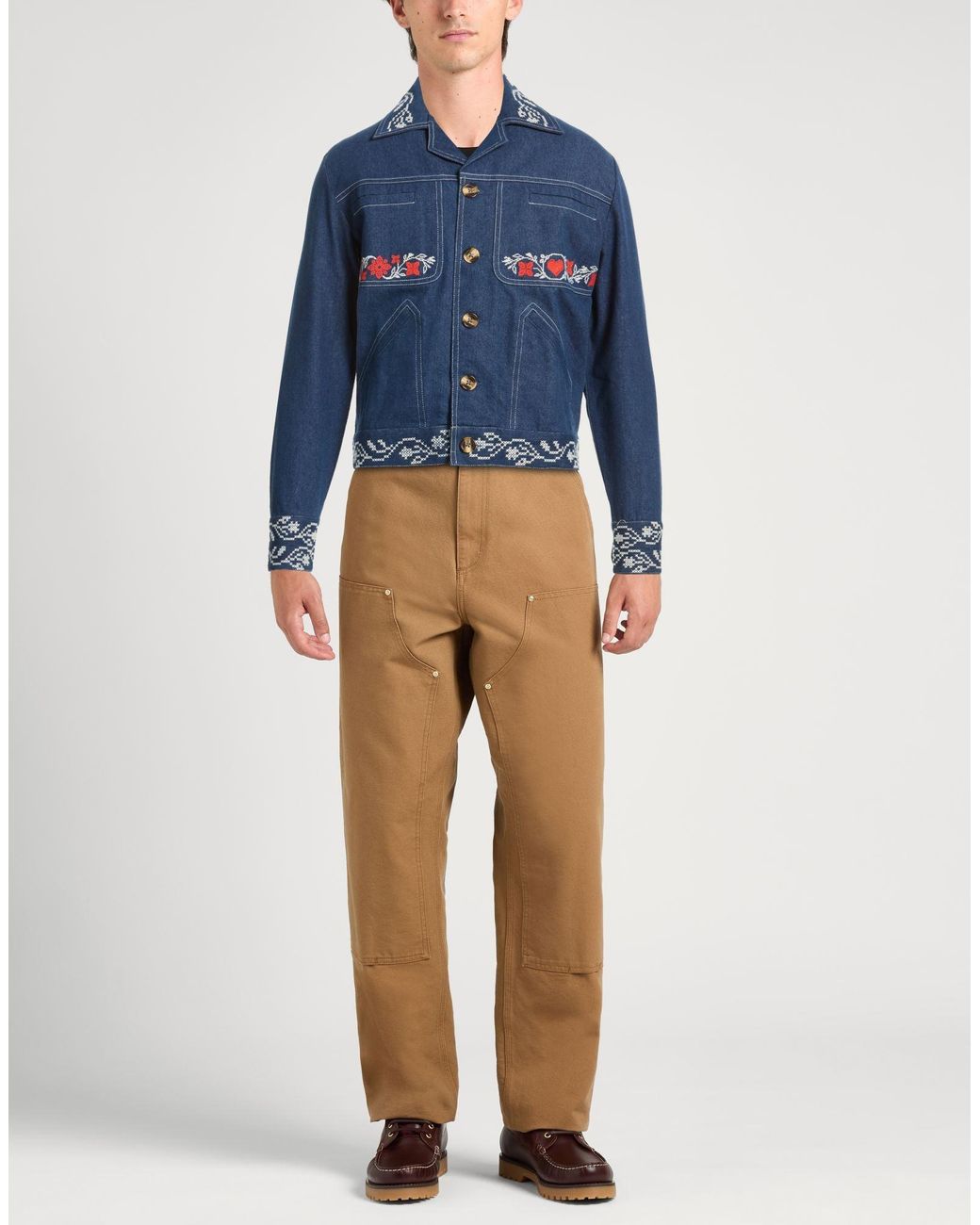 Paul & Joe Blue Denim Outerwear Cotton for men