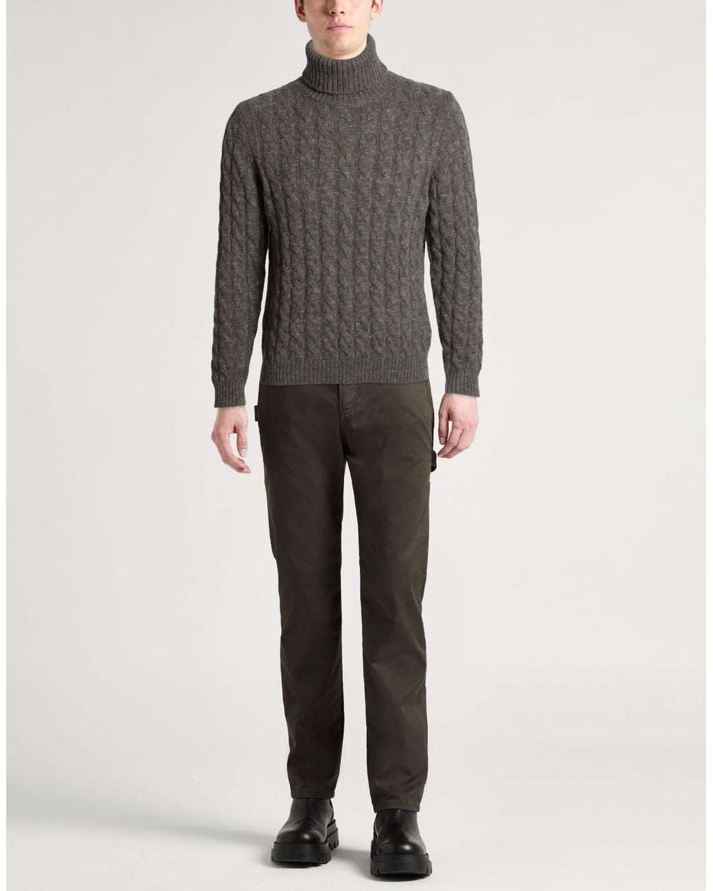 Fedeli Gray Turtleneck for men