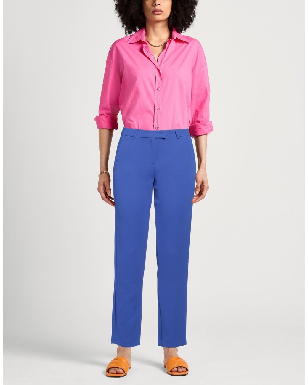 Caractere Blue Èssential Pants Polyester