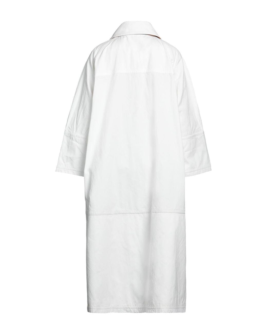 Jil Sander White Overcoat & Trench Coat