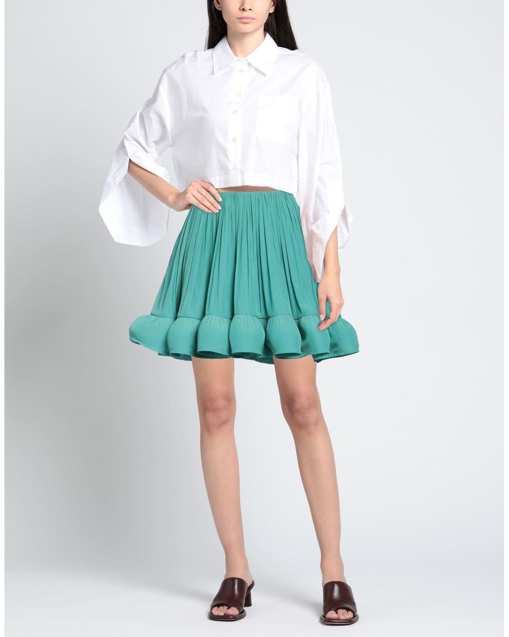 Lanvin Green Mini Skirt