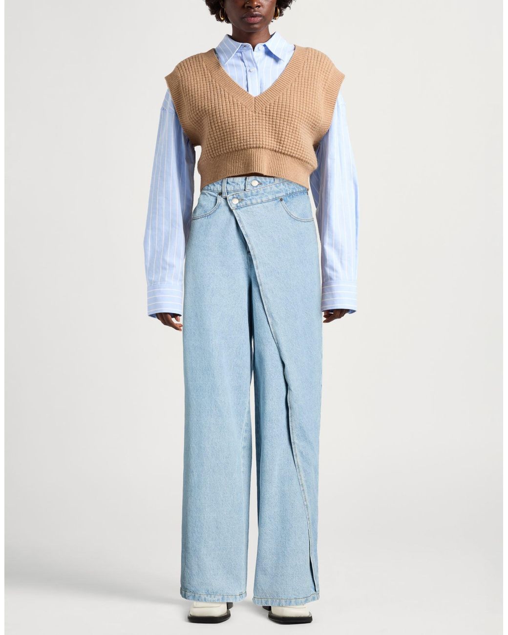 GIUSEPPE DI MORABITO Blue Jeans Cotton