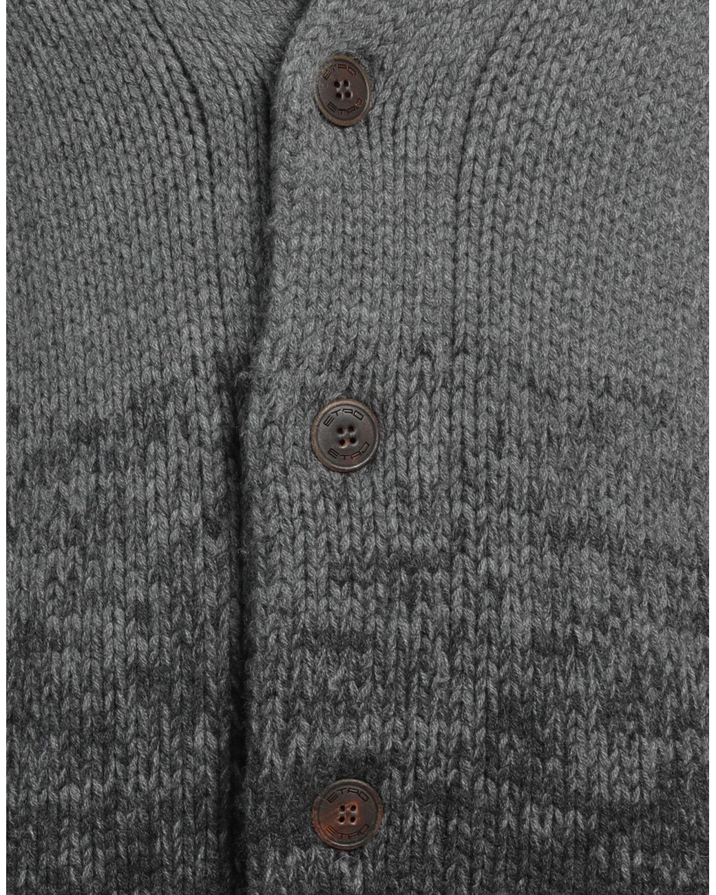 Etro Gray Cardigan for men