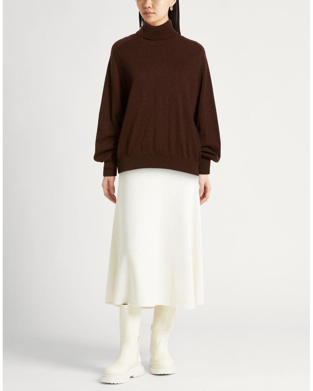 Ballantyne Brown Chocolate Turtleneck Cashmere
