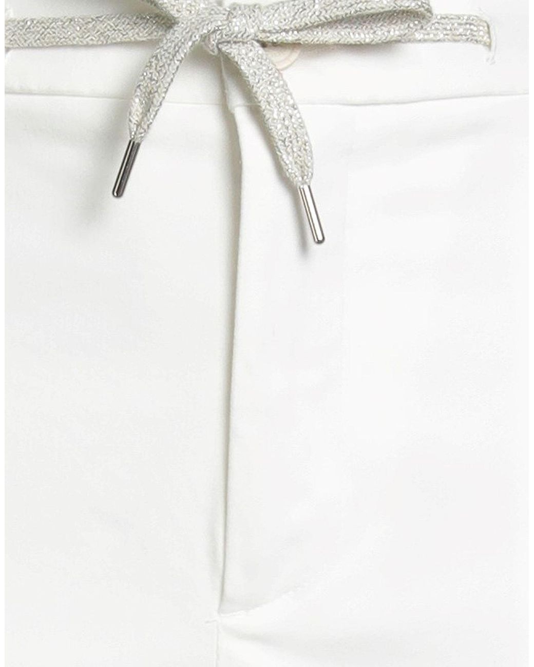 Eleventy White Trouser