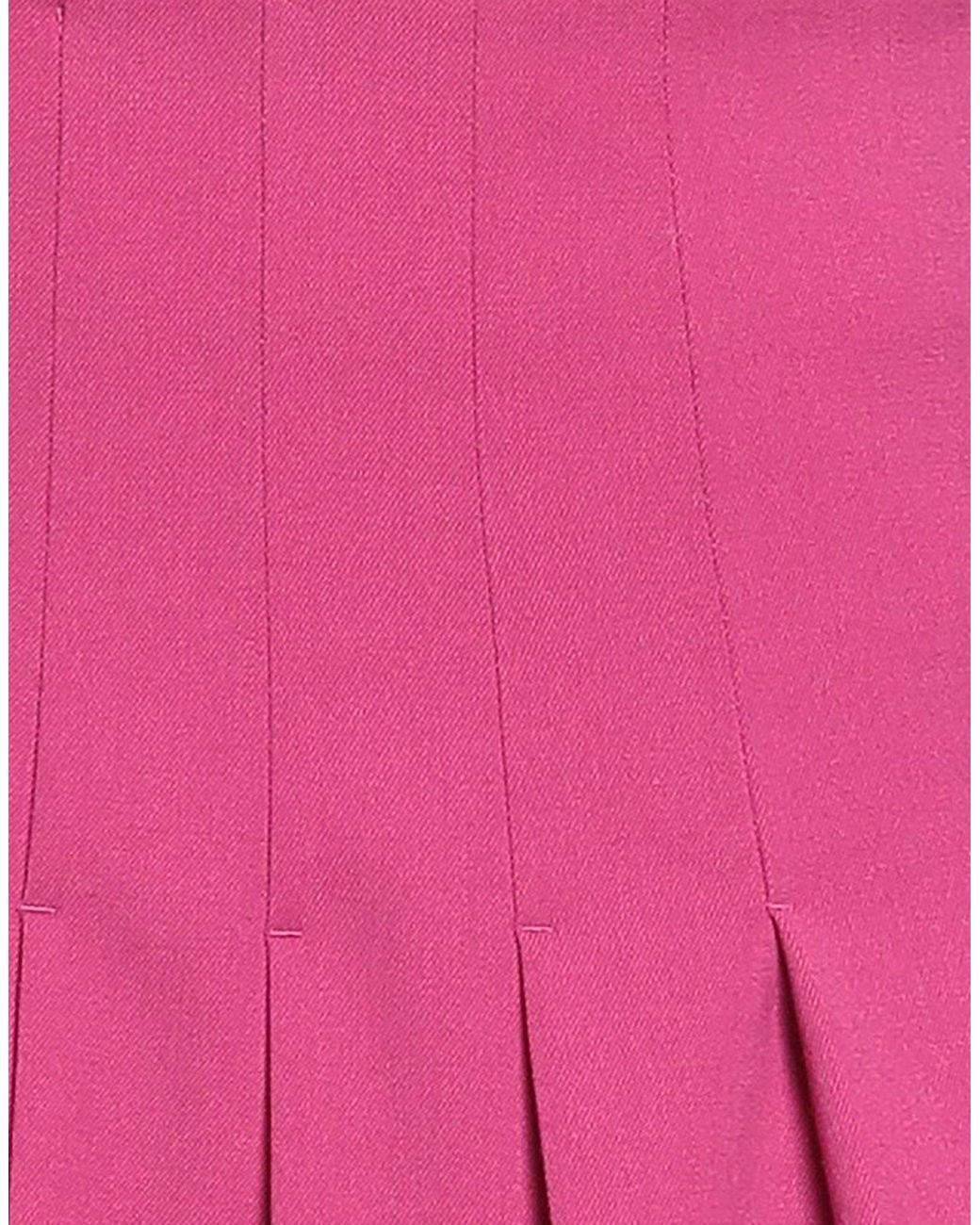 Moschino Pink Mini Skirt Polyester, Wool, Elastane