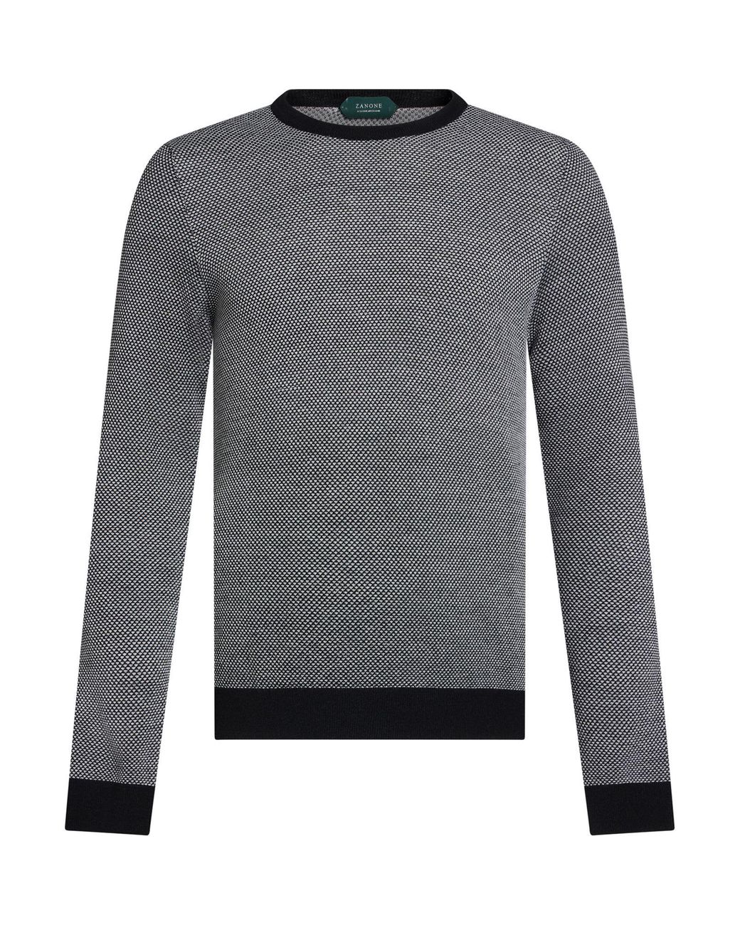 Zanone Gray Sweater Virgin Wool for men