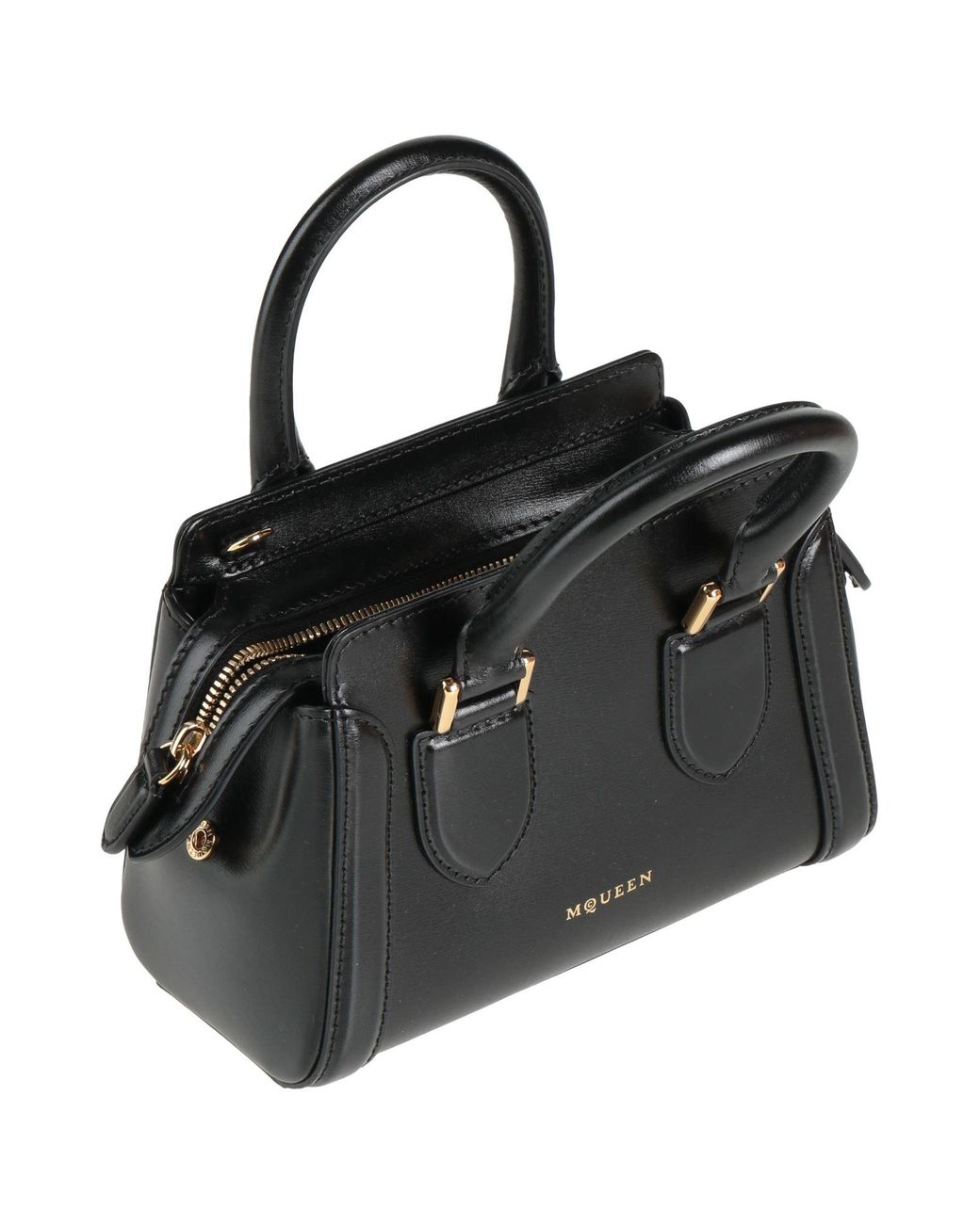 McQueen Black Handbags