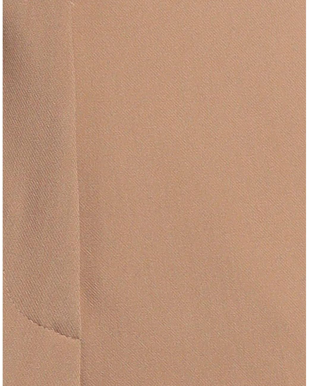 .., merci italia Natural Camel Pants Polyester, Viscose, Elastane