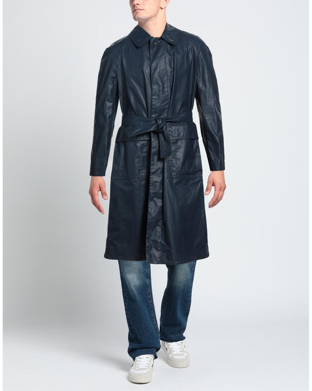 Herno Blue Overcoat for men