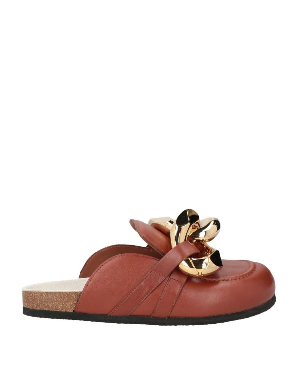 J.W. Anderson Brown Mules & Clogs Calfskin