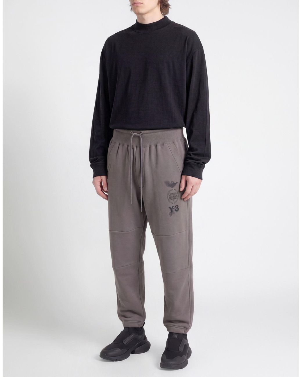 Y-3 Gray Pants Cotton for men