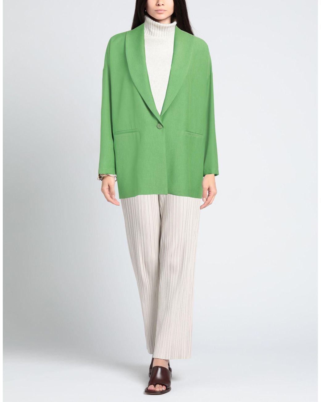 Niu Green Blazer Polyester, Cotton