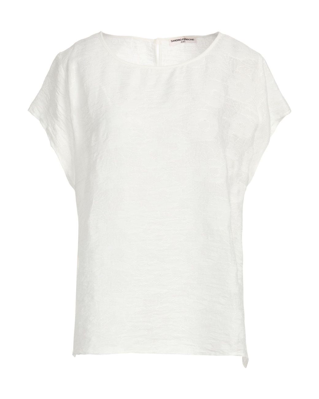 LOLA SANDRO FERRONE White Top Viscose, Polyamide, Polyester
