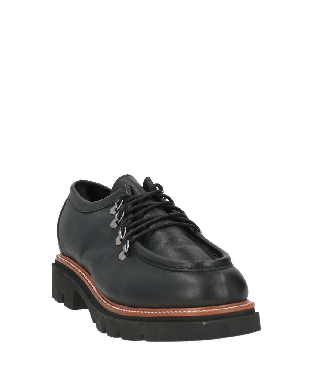 Nila & Nila Black Lace-Up Shoes
