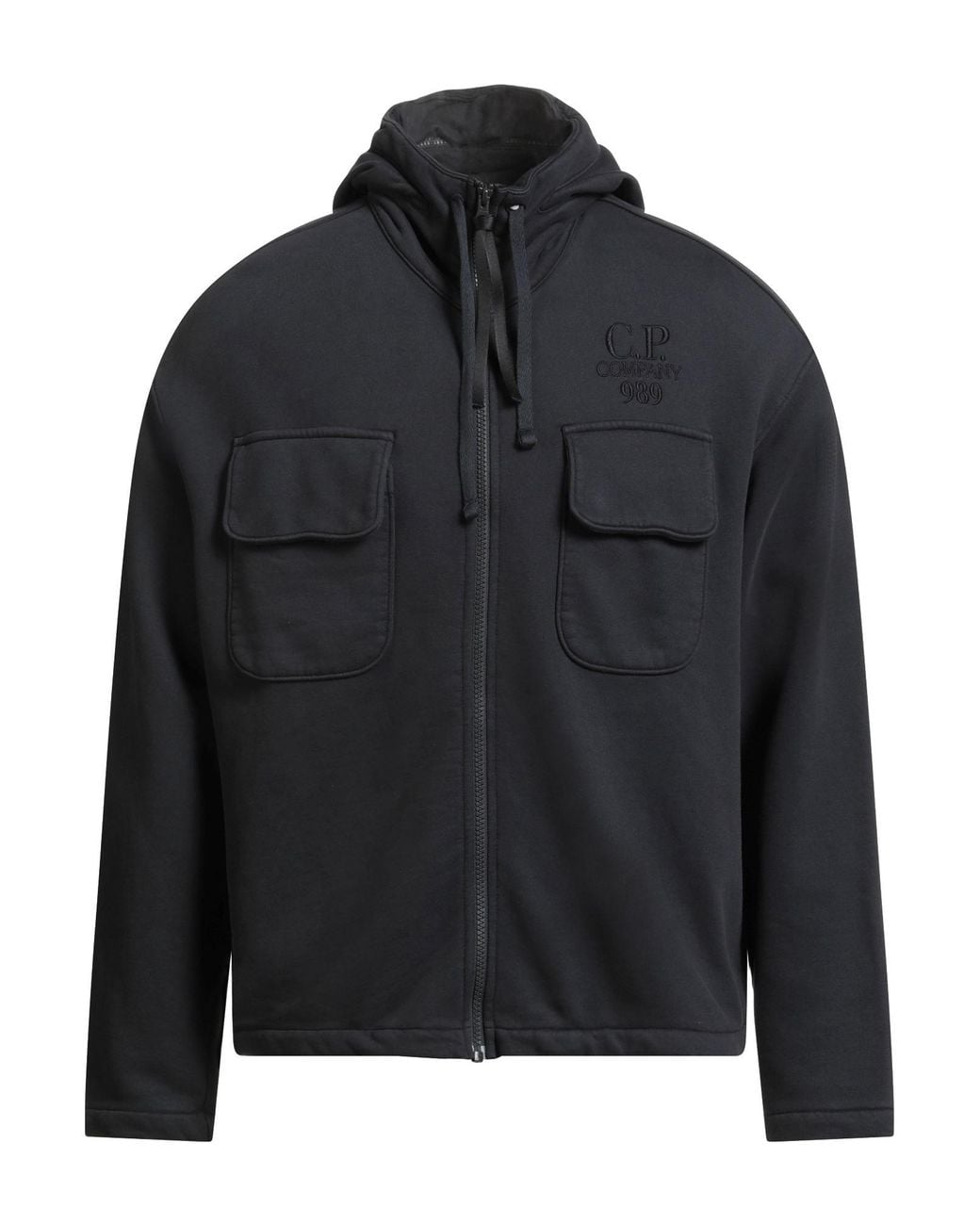 C P Company Black Sweatshirt Cotton for men