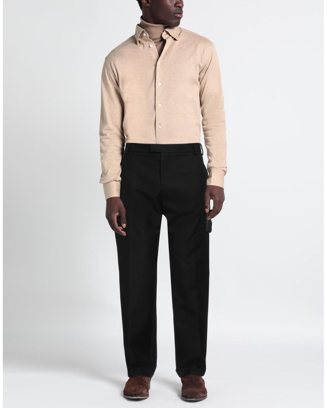 McQueen Black Pants Cotton for men