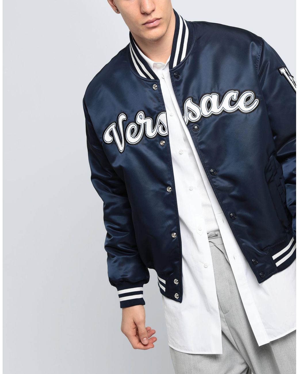 Versace Blue Jackets for men