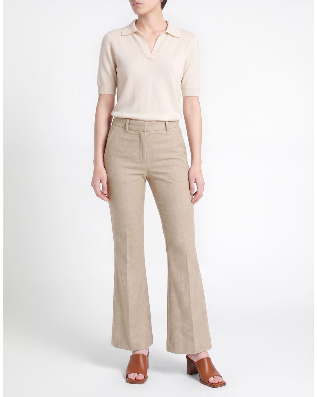 Circolo 1901 Natural Pants Cotton, Elastane
