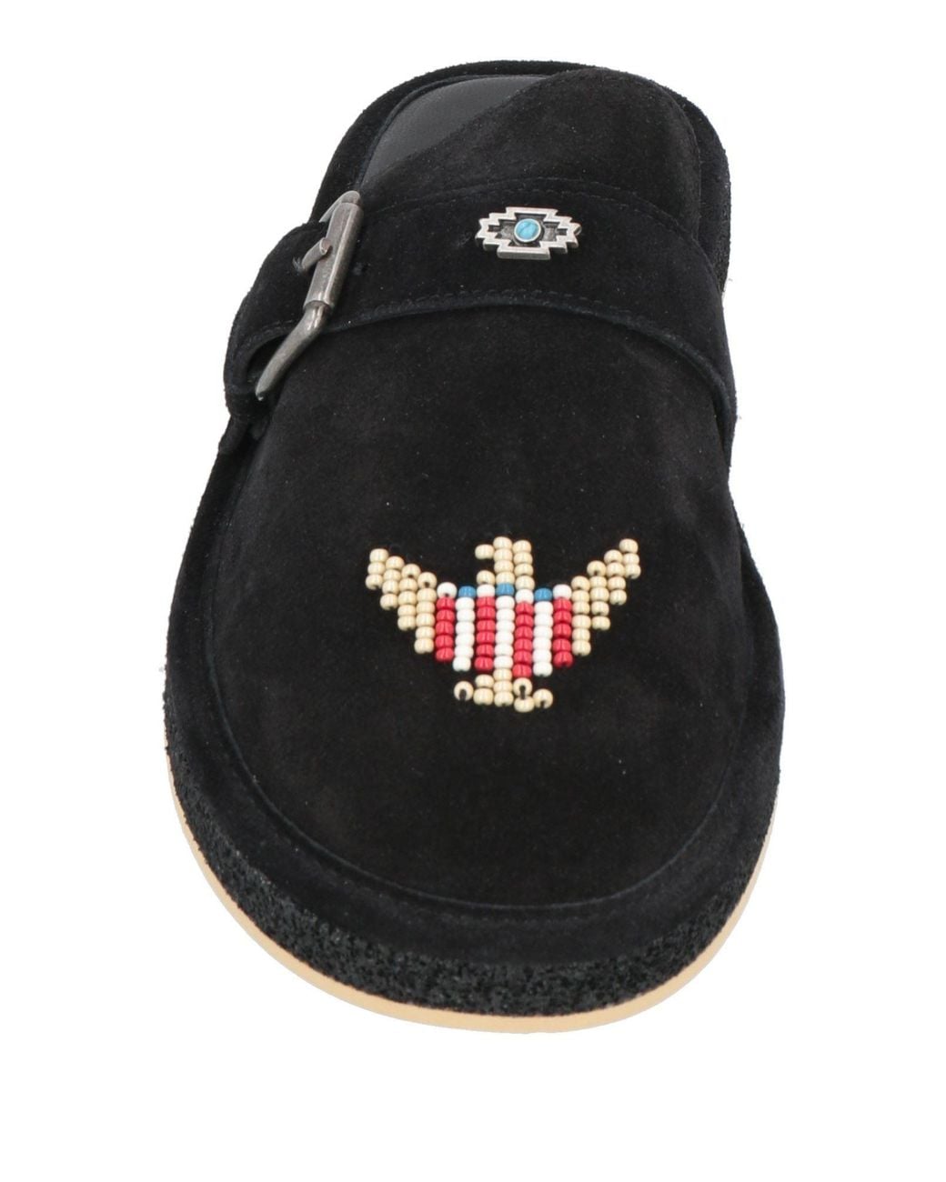 HAANI Black Mules & Clogs Leather