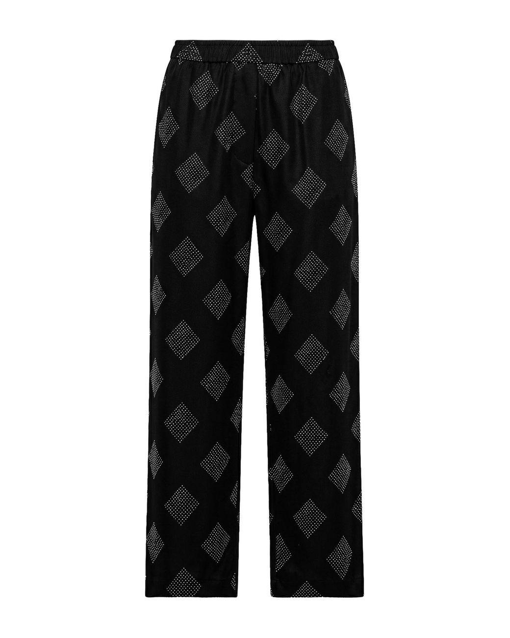 Giorgio Armani Black Pants Silk, Elastane