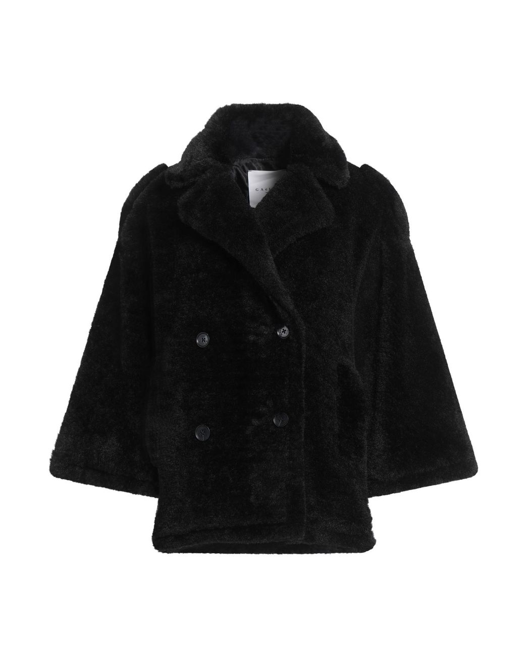 Gaelle Paris Black Shearling & Teddy