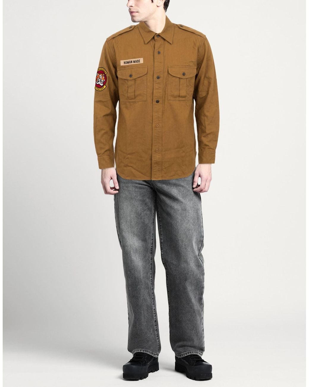 Human Made Brown Camel Jacket Cotton for men