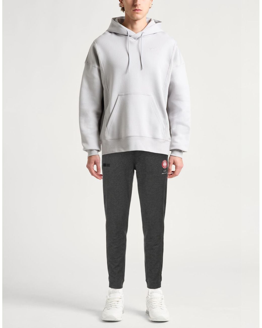 EA7 Gray Pants Cotton, Polyester for men