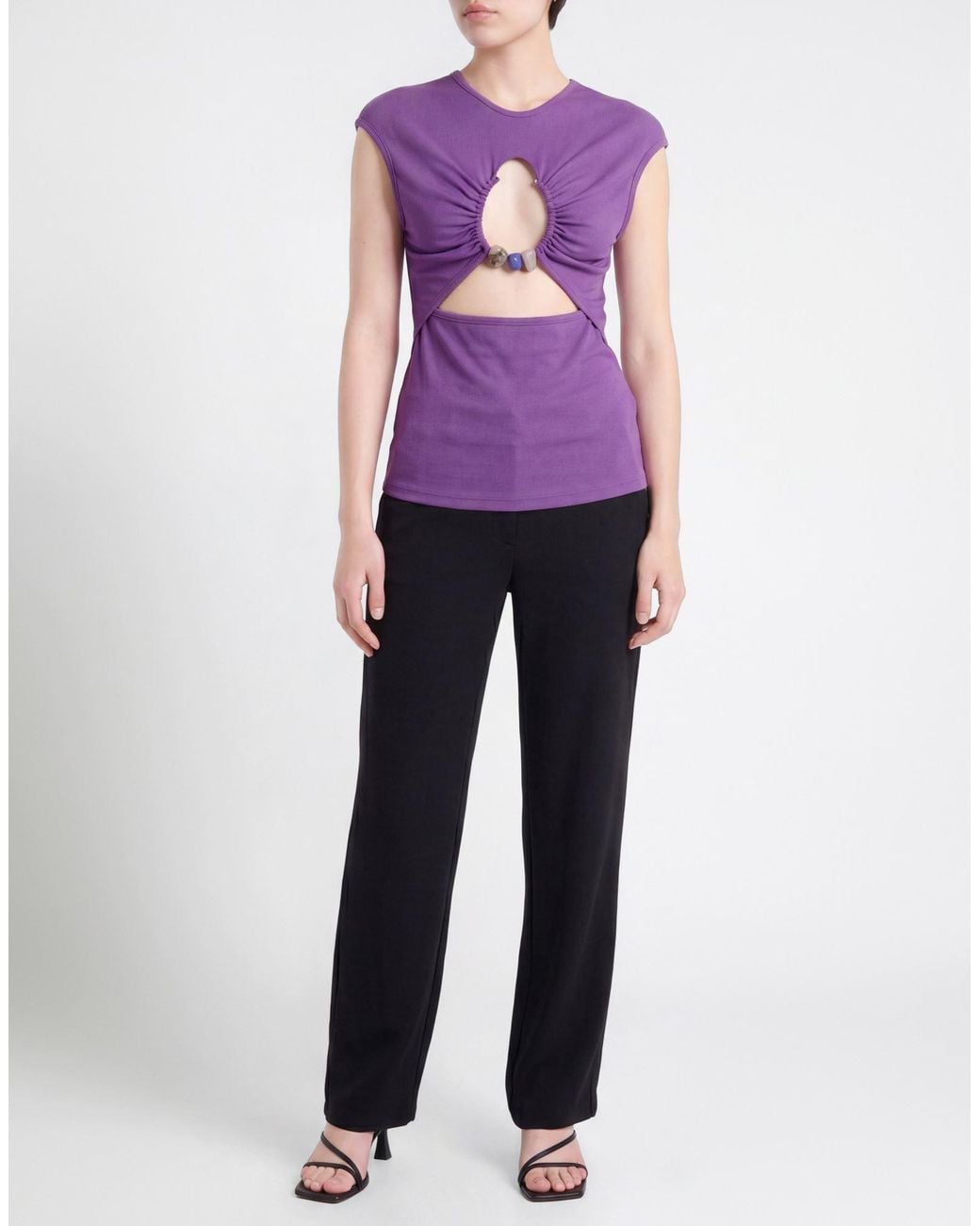 Christopher Esber Purple Top Polyester, Elastane