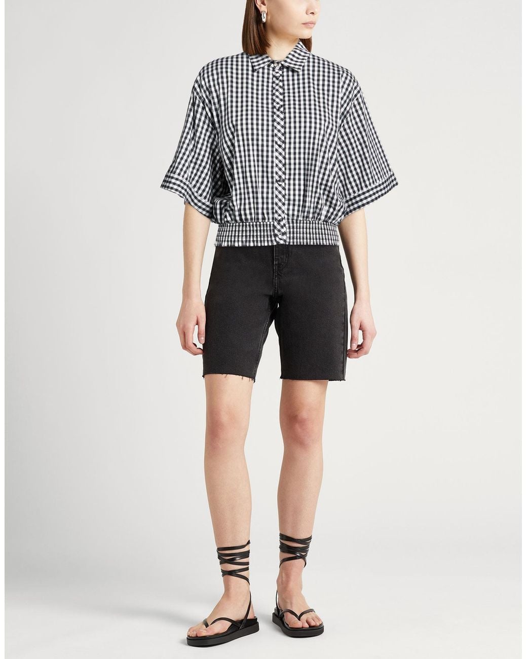 Liu Jo Gray Shirt Cotton, Polyamide, Elastane