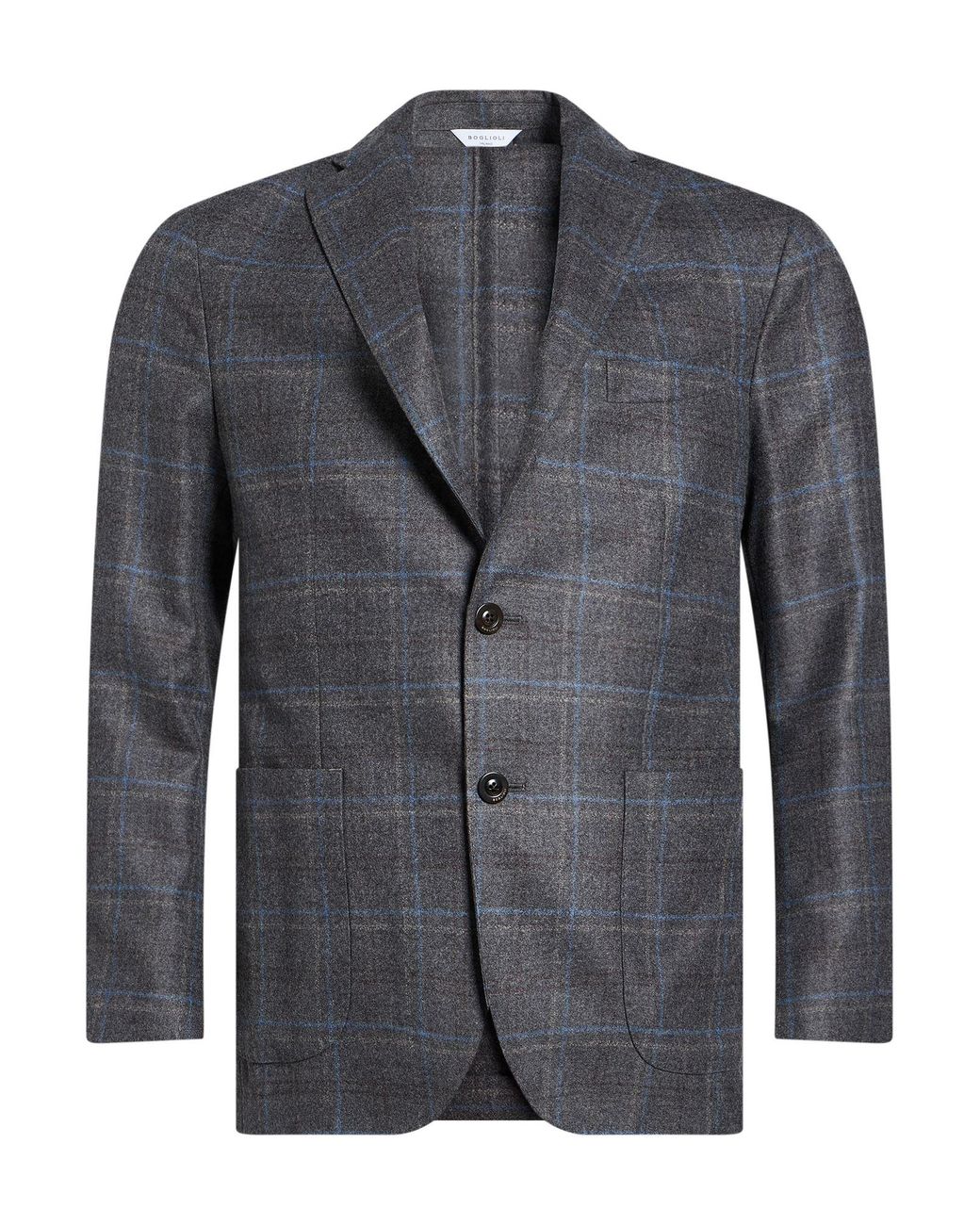 Boglioli Blue Blazer Virgin Wool for men