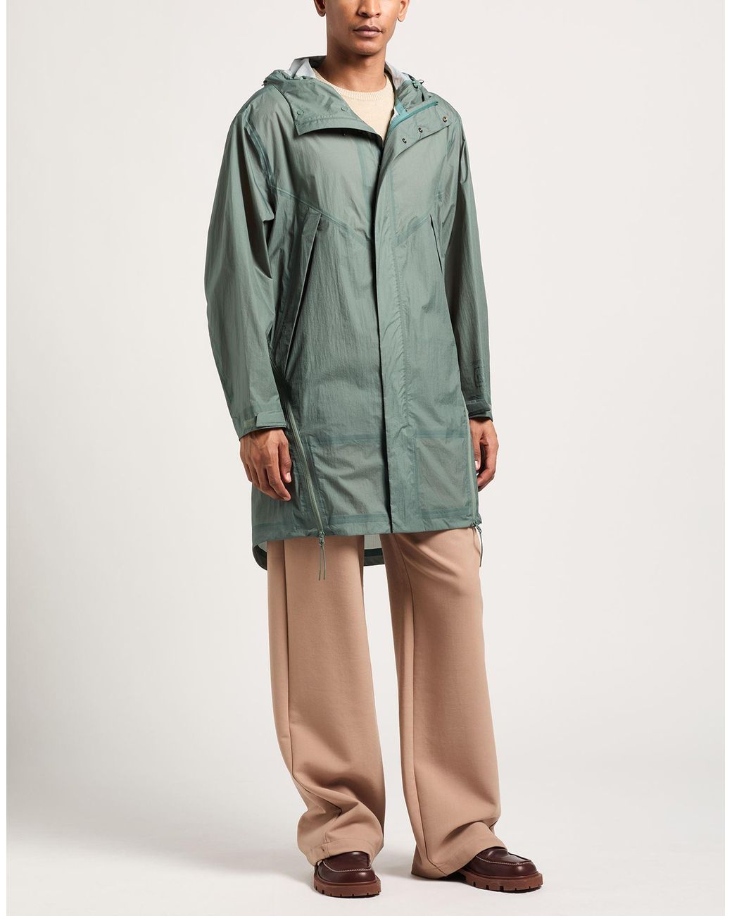 C P Company Green Overcoat & Trench Coat for men