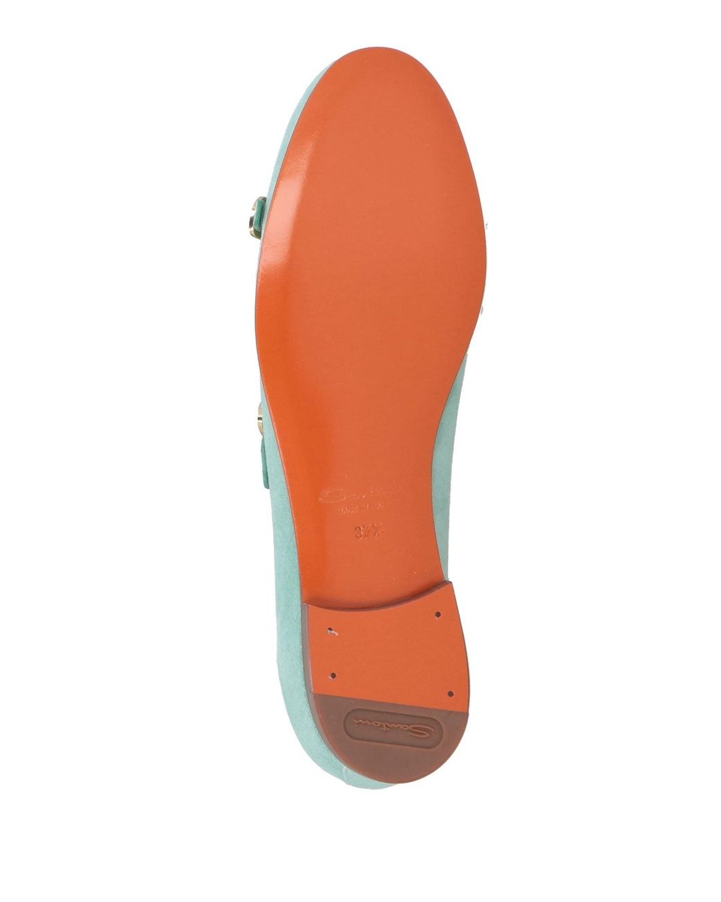 Santoni Green Loafers Leather
