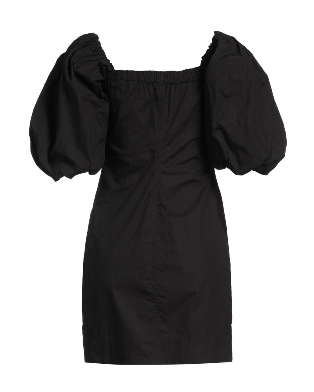 Ganni Black Mini Dress Organic Cotton