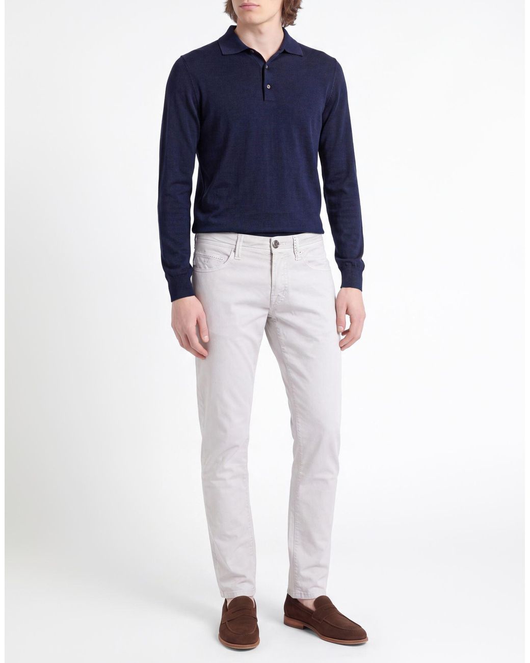 Tramarossa Gray Light Pants Cotton, Elastane for men