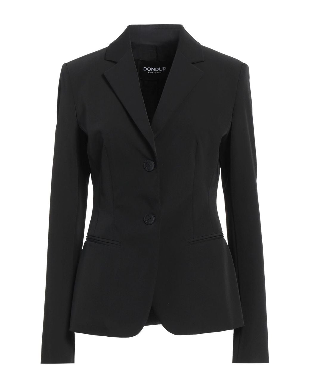 Dondup Black Blazer Polyester, Elastane