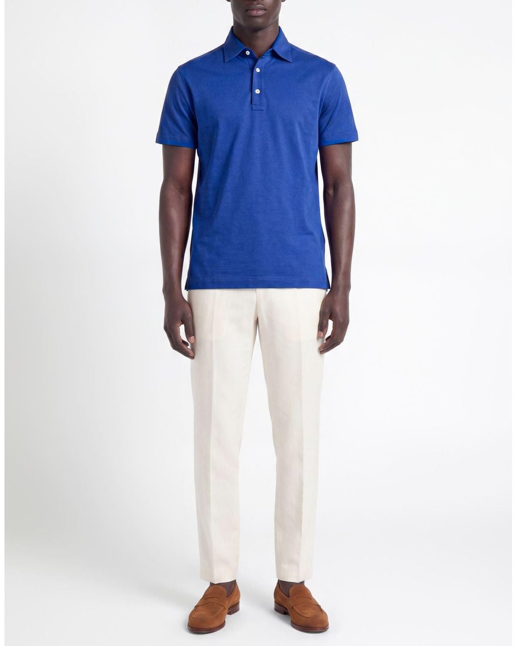 Polo Kiton pour homme en coloris Blue