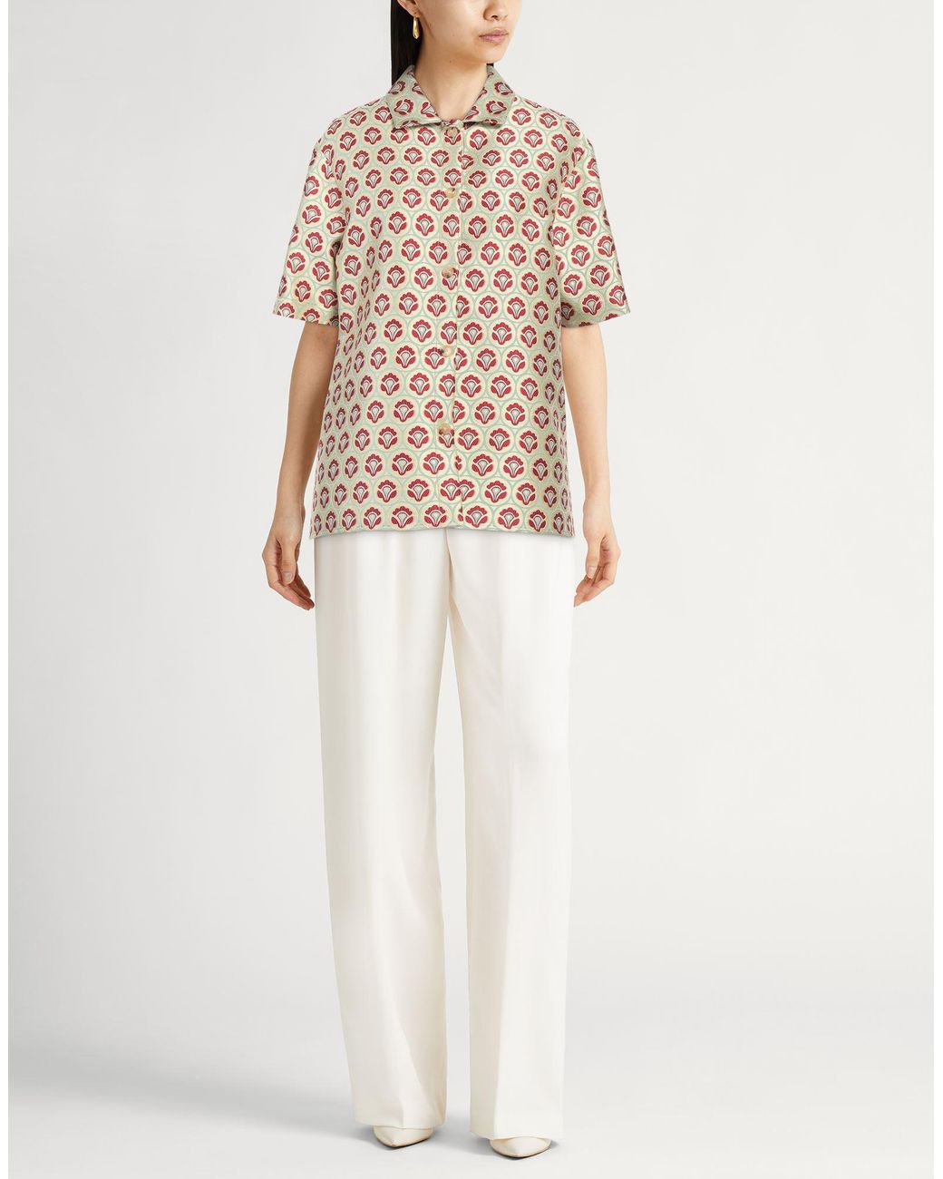 Etro White Shirt Polyester, Silk