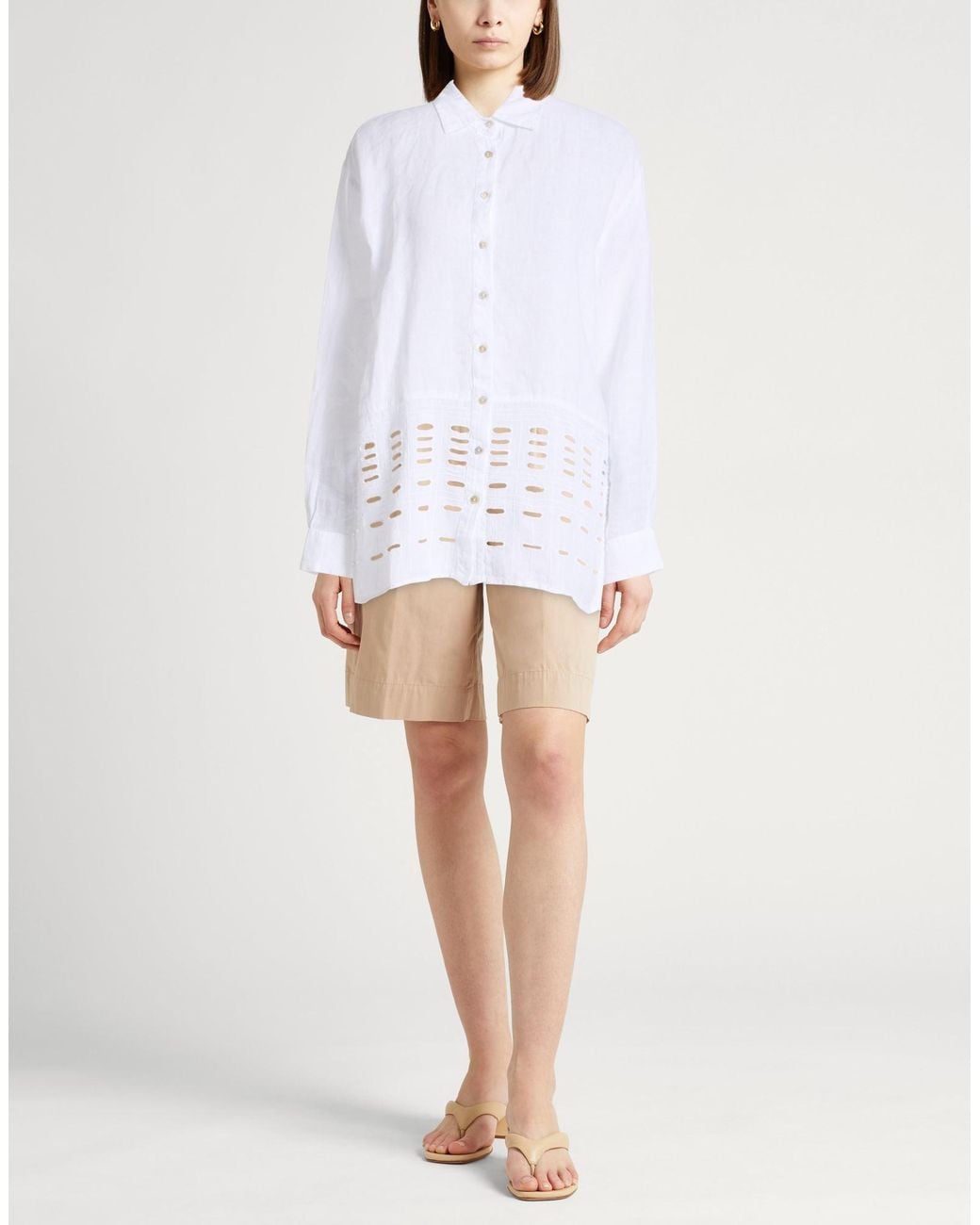 120% Lino White Shirt