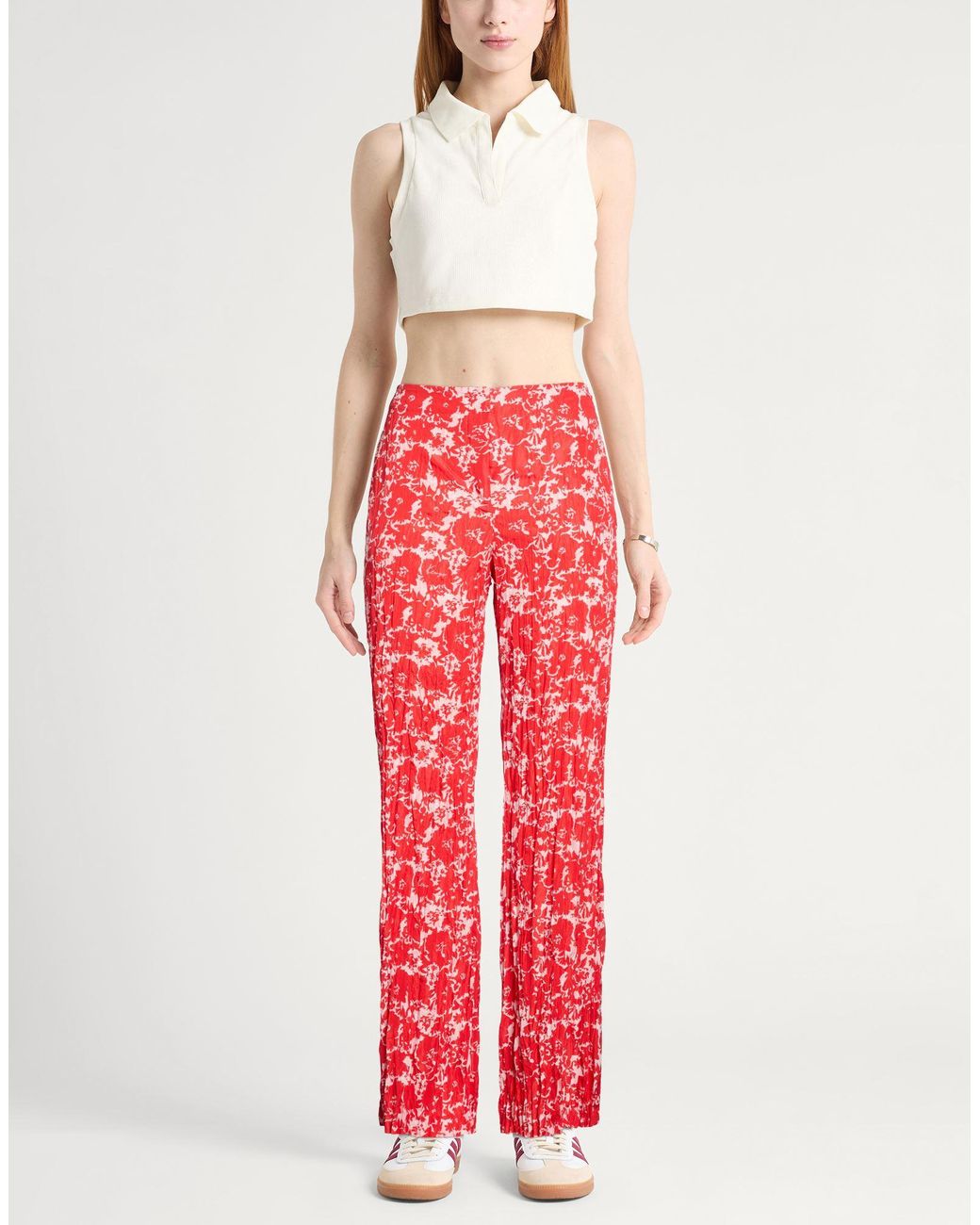 KENZO Red Pants Polyester