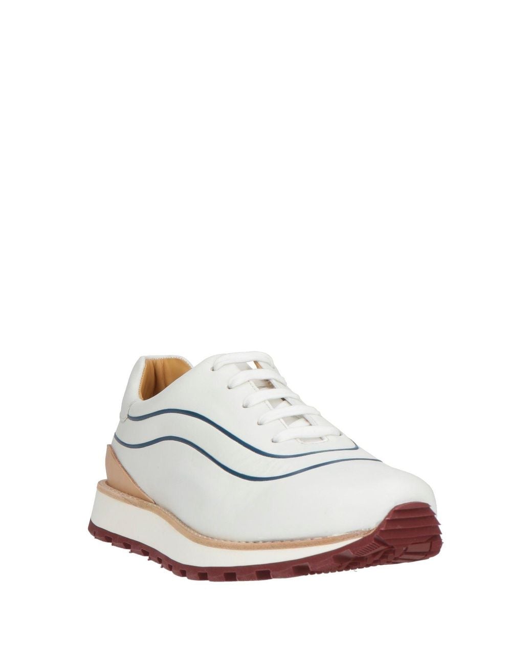 Testoni White Sneakers Calfskin for men
