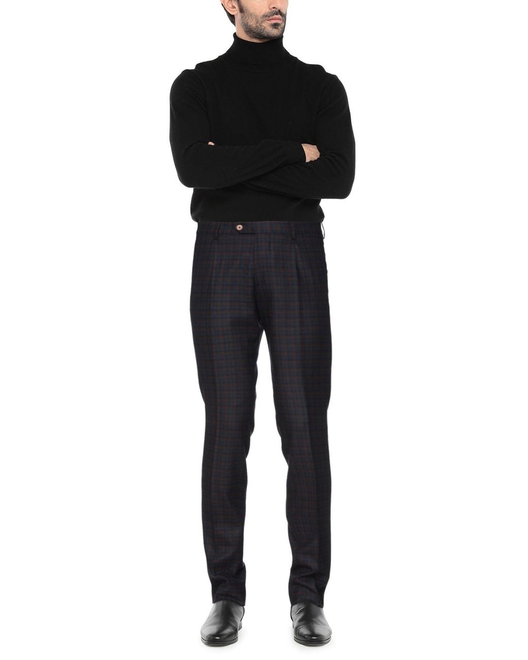 Berwich Blue Midnight Pants Virgin Wool, Elastane for men