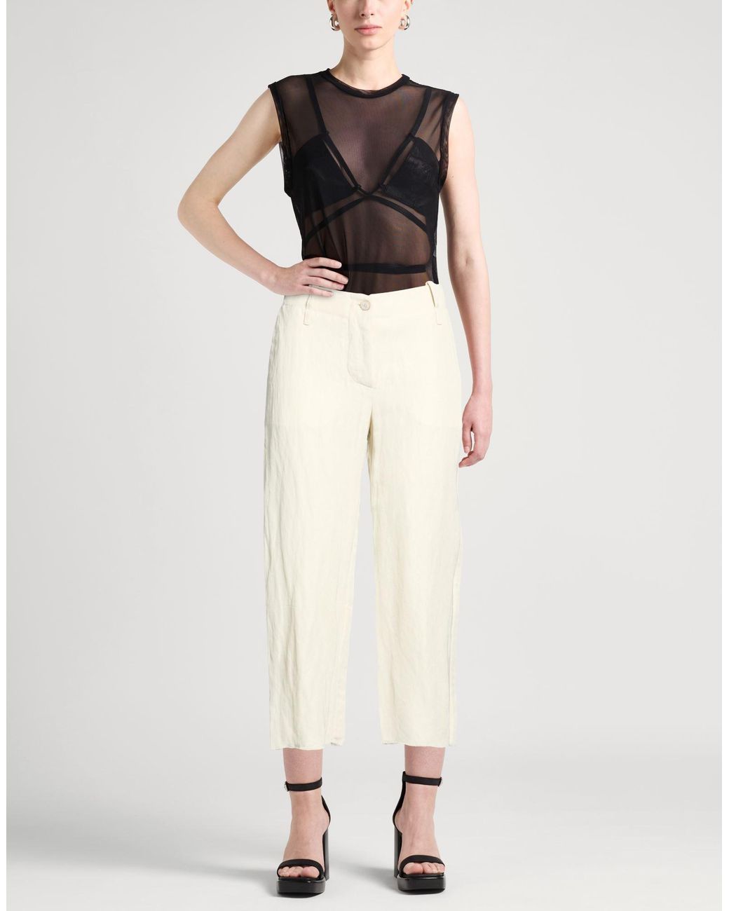 Masnada Natural Pants Viscose, Linen