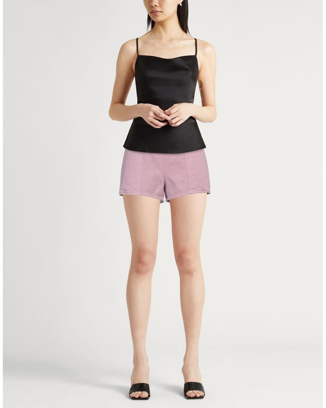 Max Mara Pink Denim Shorts Cotton