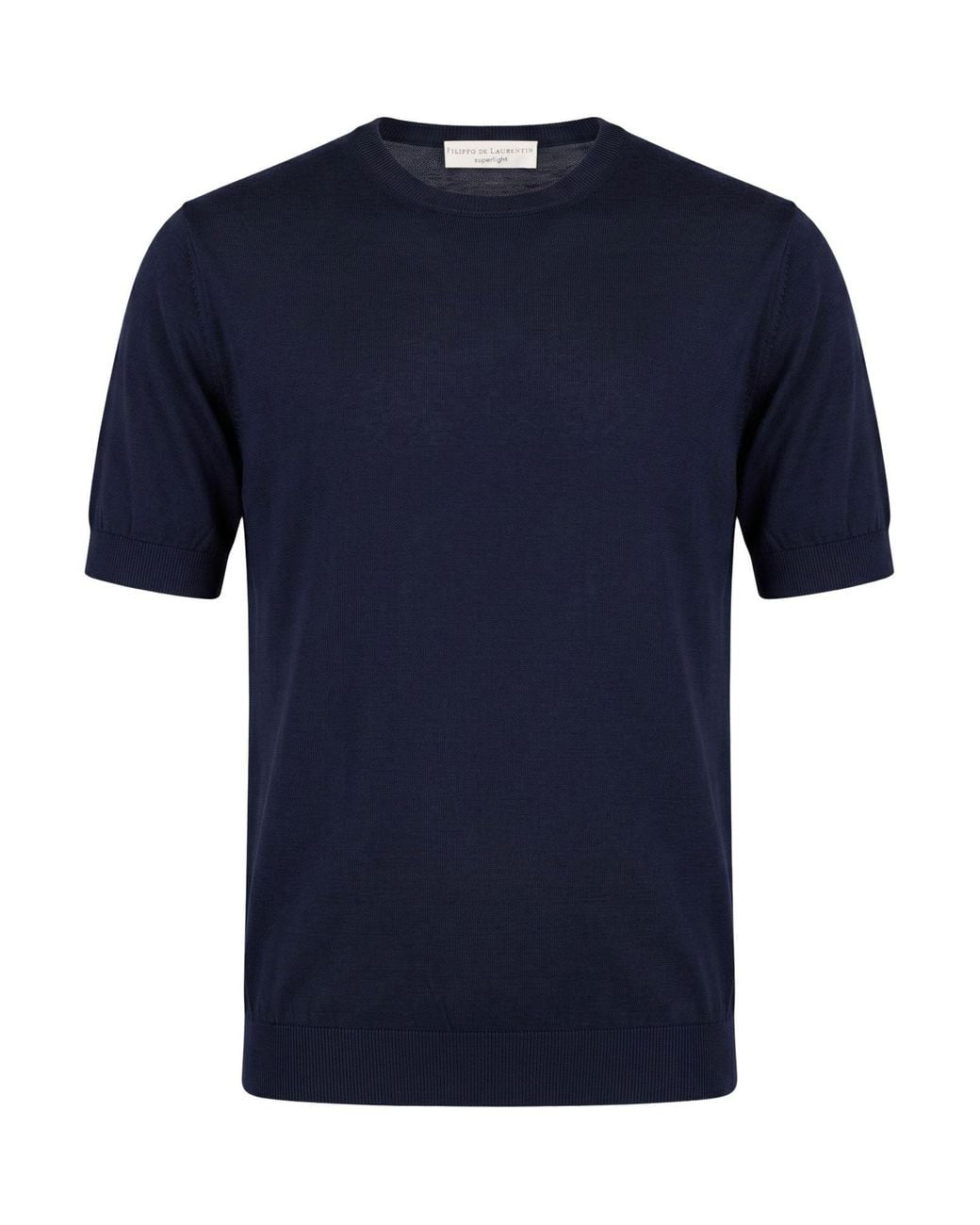 FILIPPO DE LAURENTIIS Blue Sweater Cotton for men