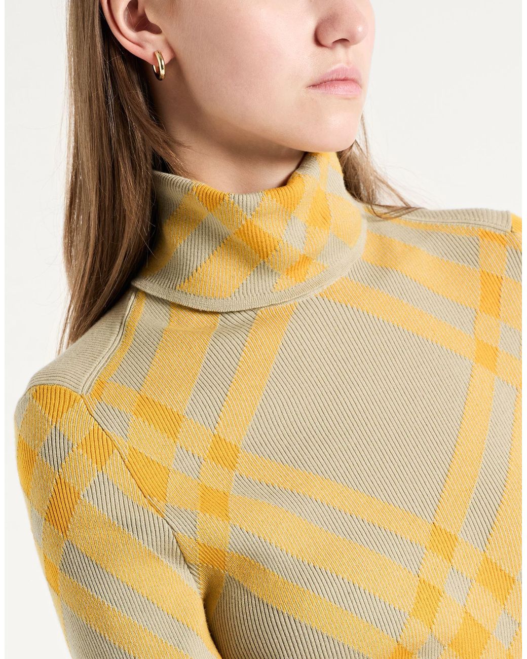 Burberry Yellow Turtleneck
